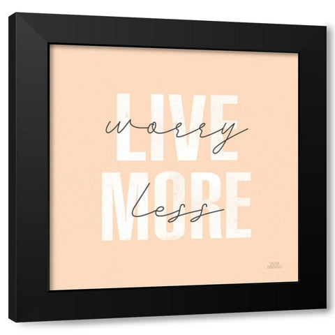 Morning Affirmations II Black Modern Wood Framed Art Print by Marshall, Laura