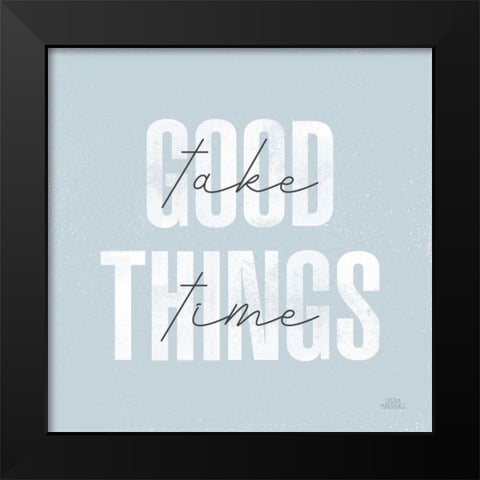 Morning Affirmations III Black Modern Wood Framed Art Print by Marshall, Laura