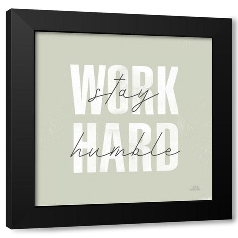 Morning Affirmations IV Black Modern Wood Framed Art Print with Double Matting by Marshall, Laura