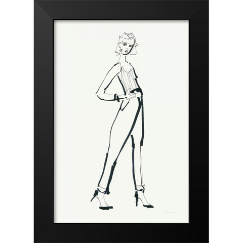 About Town III Black Modern Wood Framed Art Print by Tillmon, Avery