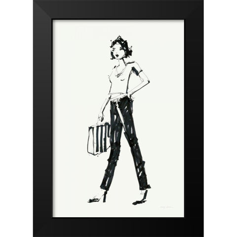 About Town IV Black Modern Wood Framed Art Print by Tillmon, Avery