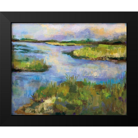 Connecticut Marsh Black Modern Wood Framed Art Print by Vertentes, Jeanette