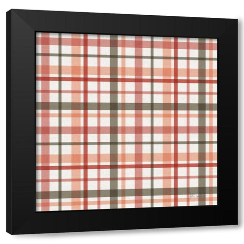 Vintage Petals Pattern IV Black Modern Wood Framed Art Print by Pertiet, Katie
