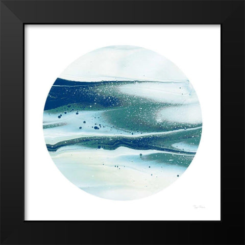 Dark Matter Blue I Black Modern Wood Framed Art Print by Rhue, Piper