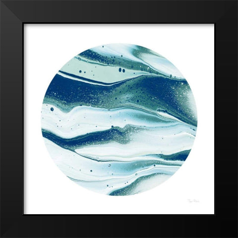 Dark Matter Blue II Black Modern Wood Framed Art Print by Rhue, Piper