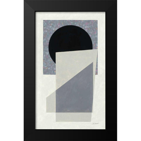 Full Moon I Black Modern Wood Framed Art Print by Schick, Mike