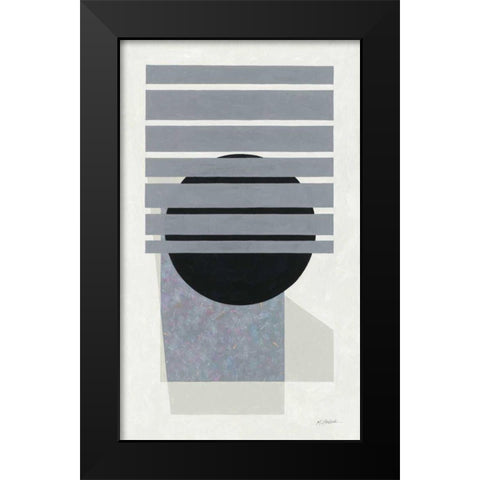 Full Moon II Black Modern Wood Framed Art Print by Schick, Mike