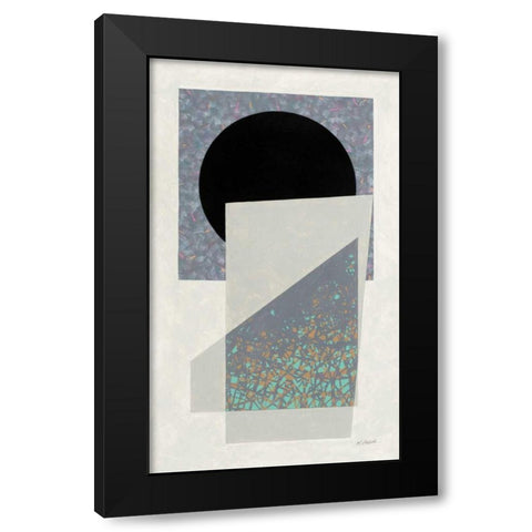 Full Moon I v2 Black Modern Wood Framed Art Print with Double Matting by Schick, Mike