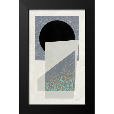 Full Moon I v2 Black Modern Wood Framed Art Print by Schick, Mike
