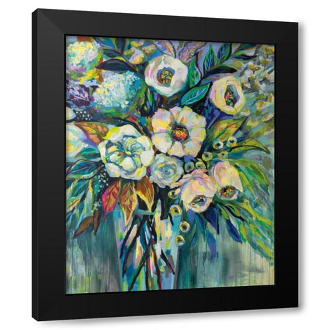 Jovial Black Modern Wood Framed Art Print by Vertentes, Jeanette