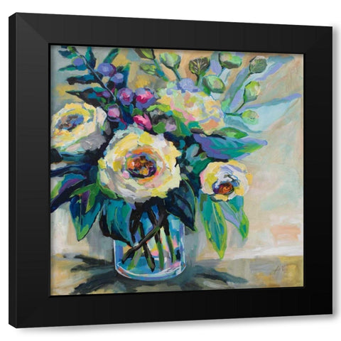 Delighted Black Modern Wood Framed Art Print with Double Matting by Vertentes, Jeanette