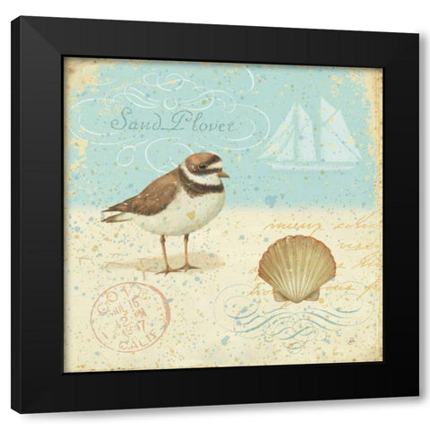 Natural Seashore I Black Modern Wood Framed Art Print with Double Matting by Brissonnet, Daphne