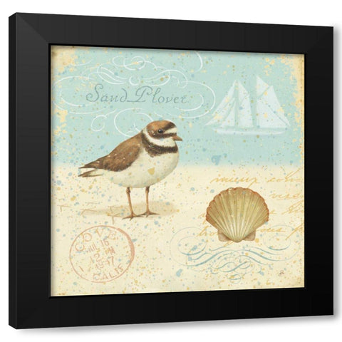 Natural Seashore I Black Modern Wood Framed Art Print by Brissonnet, Daphne