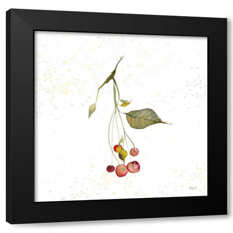 Botticelli Plants III Black Modern Wood Framed Art Print by Rice, Kristy