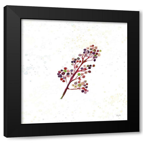 Botticelli Plants IV Black Modern Wood Framed Art Print by Rice, Kristy