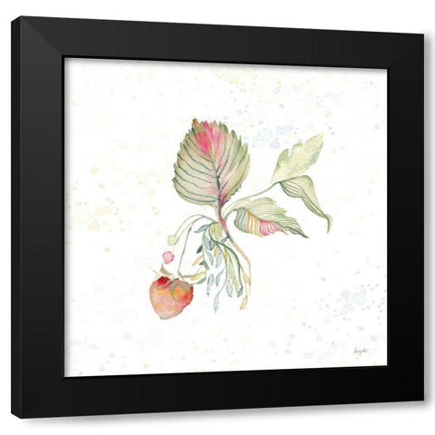 Botticelli Plants V Black Modern Wood Framed Art Print with Double Matting by Rice, Kristy