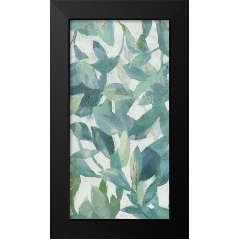 Summer Garden Greenery II Light Black Modern Wood Framed Art Print by Nai, Danhui