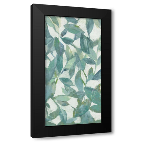 Summer Garden Greenery III Light Black Modern Wood Framed Art Print with Double Matting by Nai, Danhui
