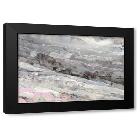 Alabaster Black Modern Wood Framed Art Print by Hristova, Albena