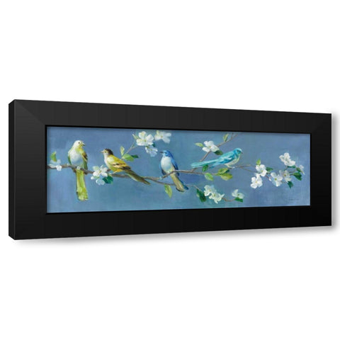 Spring in the Neighborhood I Black Modern Wood Framed Art Print with Double Matting by Nai, Danhui