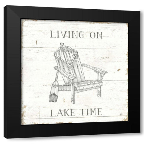 Lake Sketches IV Black Modern Wood Framed Art Print by Brissonnet, Daphne