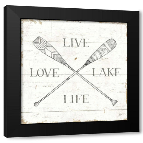 Lake Sketches VI Black Modern Wood Framed Art Print with Double Matting by Brissonnet, Daphne