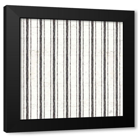 Lake Sketches Pattern II Black Modern Wood Framed Art Print with Double Matting by Brissonnet, Daphne