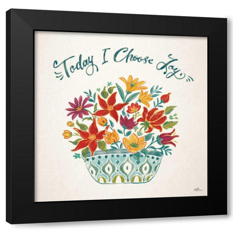 Happy Thoughts III Black Modern Wood Framed Art Print with Double Matting by Penner, Janelle