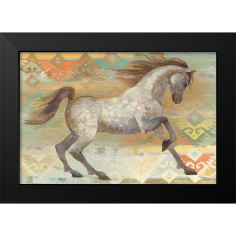 Grand Entrance Southwest Boho Black Modern Wood Framed Art Print by Hristova, Albena