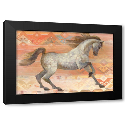 Grand Entrance Southwest Boho Blush Black Modern Wood Framed Art Print by Hristova, Albena