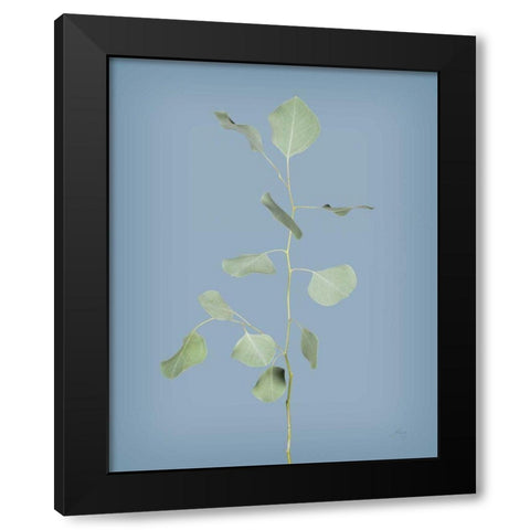 Simple Stems I Blue Crop Black Modern Wood Framed Art Print by Bradley, Felicity