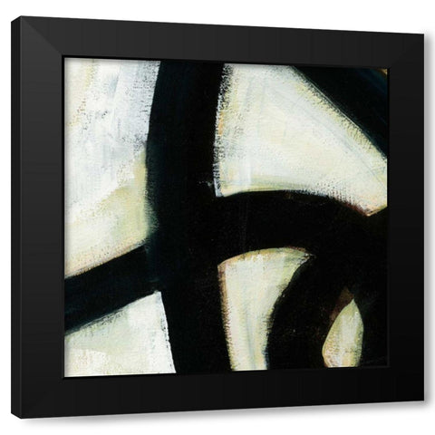 In the Maze I v2 Crop Black Modern Wood Framed Art Print by Davies, Jane