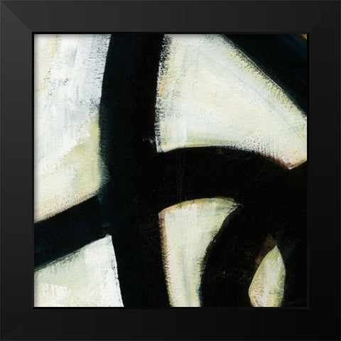 In the Maze I v2 Crop Black Modern Wood Framed Art Print by Davies, Jane