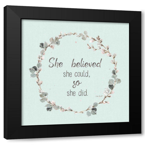 A Country Weekend XXVI v2 Turquoise Black Modern Wood Framed Art Print with Double Matting by Audit, Lisa
