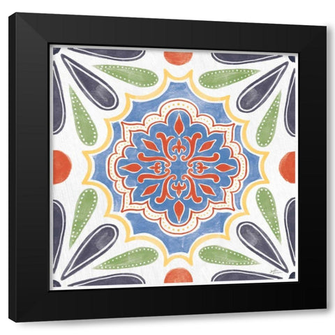 Boho Field VIII Bright Black Modern Wood Framed Art Print with Double Matting by Penner, Janelle