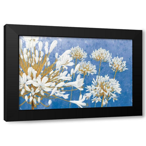 Golden Spring Blue Black Modern Wood Framed Art Print with Double Matting by Wiens, James