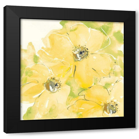 Sunshine Cosmos I v2 Black Modern Wood Framed Art Print with Double Matting by Paschke, Chris