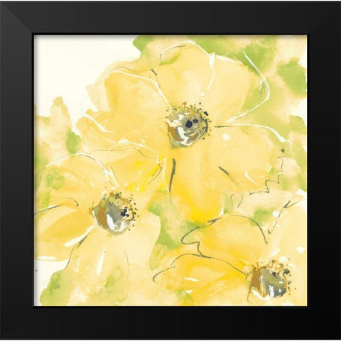 Sunshine Cosmos I v2 Black Modern Wood Framed Art Print by Paschke, Chris