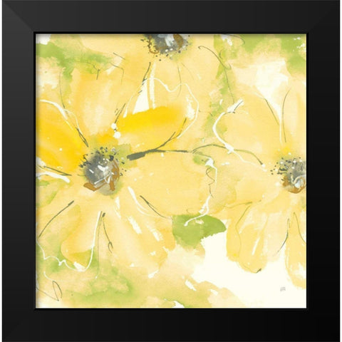 Sunshine Cosmos II v2 Black Modern Wood Framed Art Print by Paschke, Chris