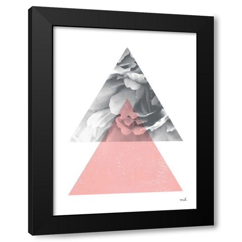 Blossoms II v2 Black Modern Wood Framed Art Print with Double Matting by Hershey, Moira