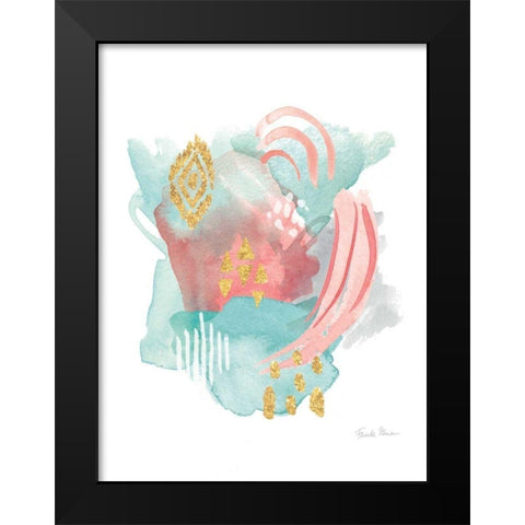 Faridas Abstract IV v2 Black Modern Wood Framed Art Print by Zaman, Farida