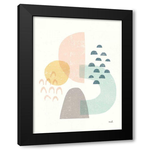 Happy Thoughts I v2 Black Modern Wood Framed Art Print by Hershey, Moira