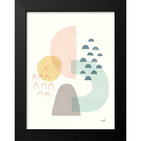 Happy Thoughts I v2 Black Modern Wood Framed Art Print by Hershey, Moira