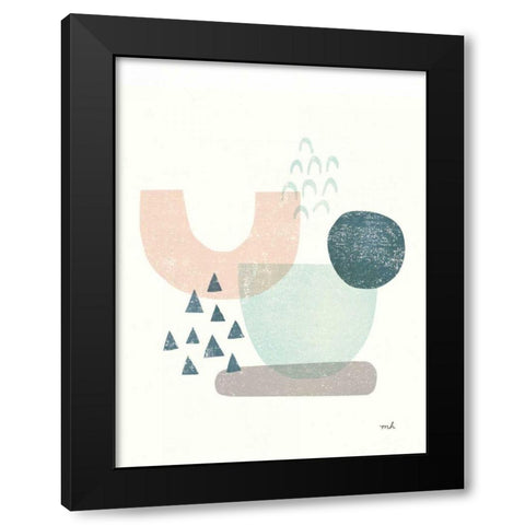 Happy Thoughts II v2 Black Modern Wood Framed Art Print with Double Matting by Hershey, Moira
