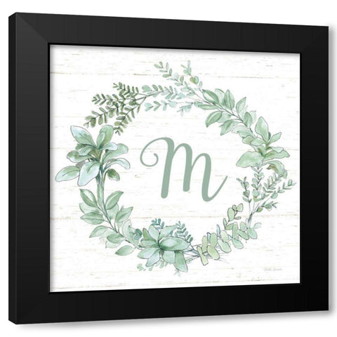 Farmhouse Cotton X v2 Sage Black Modern Wood Framed Art Print by Grove, Beth