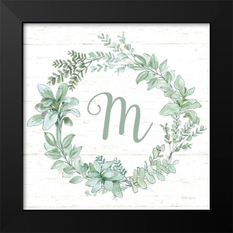 Farmhouse Cotton X v2 Sage Black Modern Wood Framed Art Print by Grove, Beth