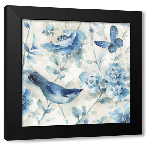 Indigold XI v2 Black Modern Wood Framed Art Print by Audit, Lisa