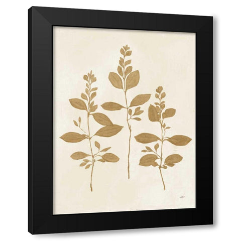 Botanical Study IV Gold Crop Black Modern Wood Framed Art Print by Purinton, Julia