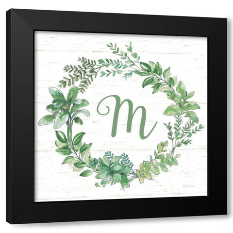 Farmhouse Cotton X v2 Dark Green Black Modern Wood Framed Art Print by Grove, Beth