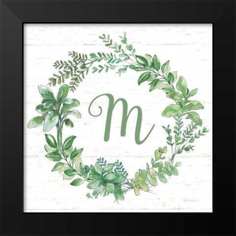 Farmhouse Cotton X v2 Dark Green Black Modern Wood Framed Art Print by Grove, Beth